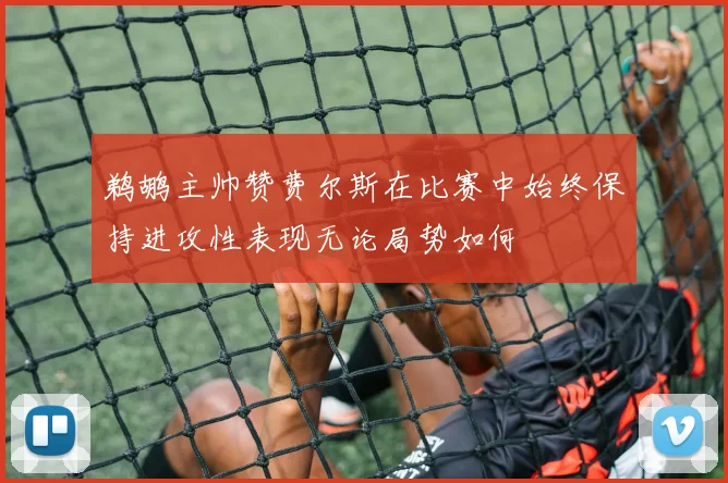 鹈鹕主帅赞费尔斯在比赛中始终保持进攻性表现无论局势如何